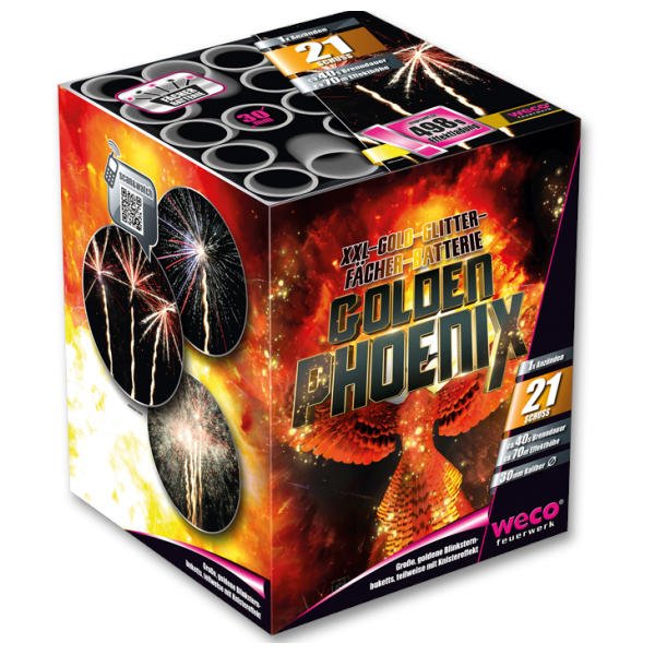 Golden Phoenix 21 Schuss Batterie von Weco