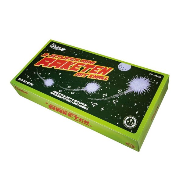 Funke 3 Stufen Mini Raketen Salut im 10er Pack