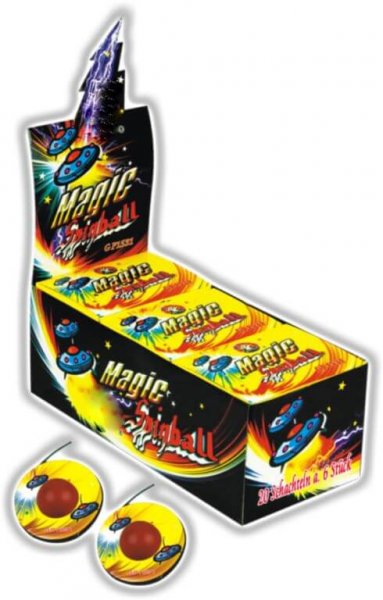 MAgic Spinnball - 6 Bodenkreisel mit Crackling Finale