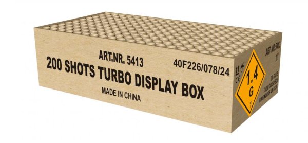 200 Shots Turbo Display Box von Magnum Feuerwerk