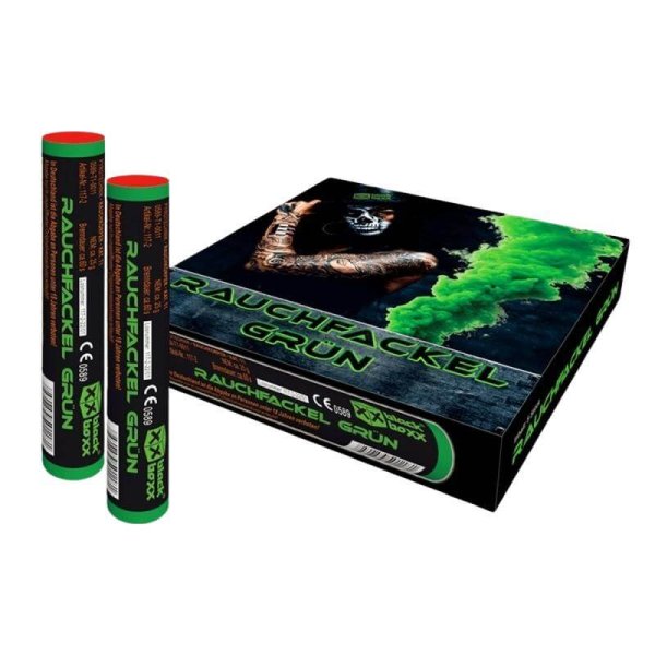 Rauchfackel Grün im 5er Pack