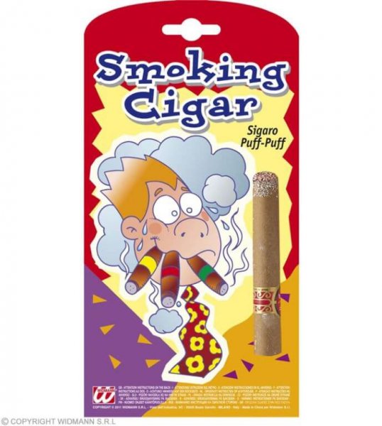 Puff Puff Zigarre mit weissen Puder gefüllt