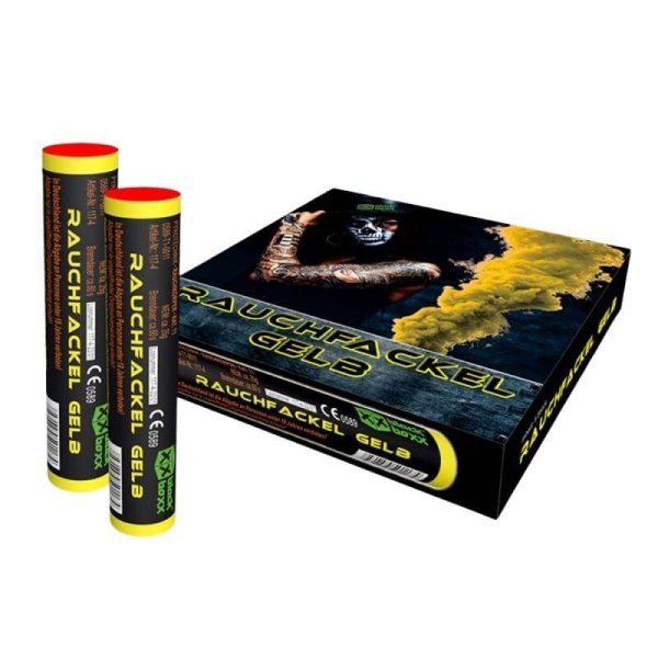 Rauchfackel Gelb im 5er Pack