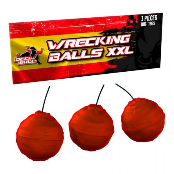 3 dicke Crackling Balls - Wreckling Balls
