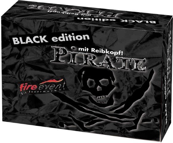 Reibekopfknaller Pirat black edition