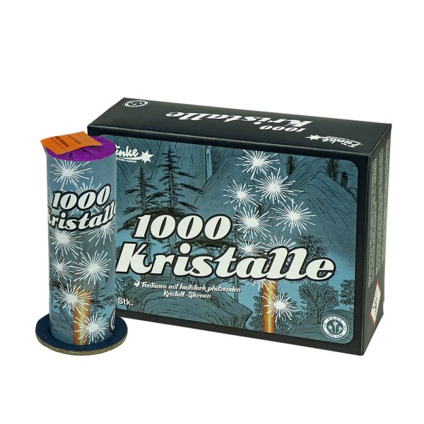 1000 Kristalle - 4 Fontänen mit feinem Crackling