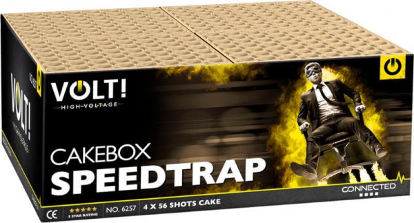 Speedtrap irres 224 Schuss Verbundfeuerwerk aus der Volt! Reihe mit schneller Schussfolge