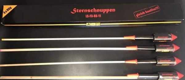 Sternschnuppen F3 Raketen aus Berlin