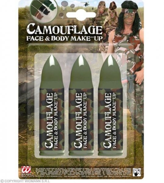 Camouflage Tarn Schminke in Patronen Form