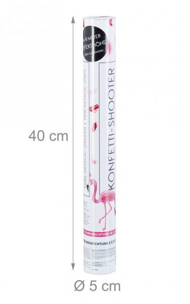 Shooter Pink 40 cm mit pinken Folien und Druckluft