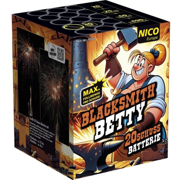 Blacksmith Betty - 20 Schuss kräftige Gold Effekte