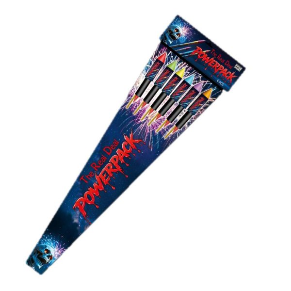 6 mega Powerpack Raketen