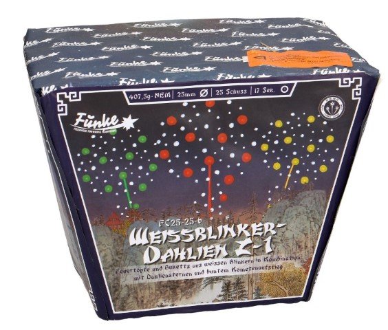 Weissblinker- Dahlien Z-1 Funke