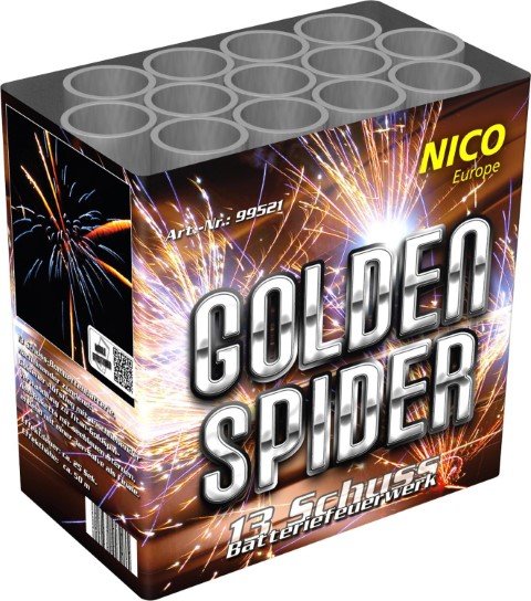 Golden Spider von Nico Feuerwerk - 13 Schüsser