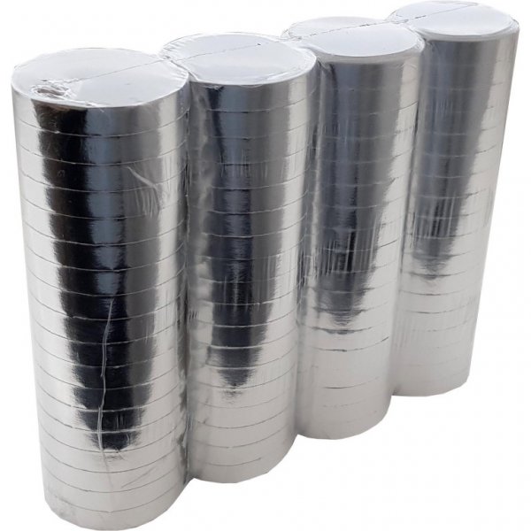 Silber Metallic Luftschlangen
