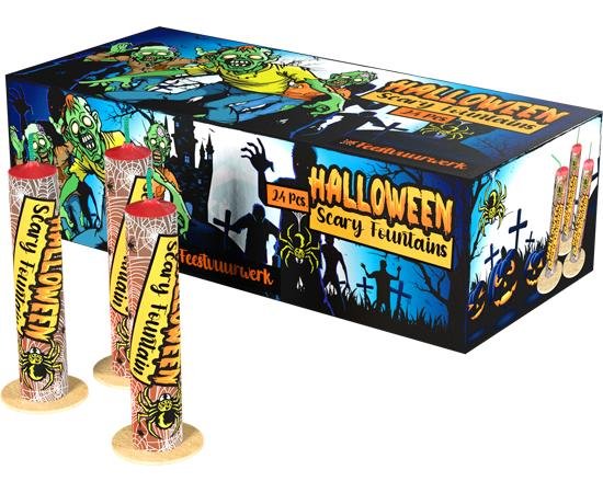 Scary Fountains - 20 Pfeifffontänen mit Crackling im Halloween Design