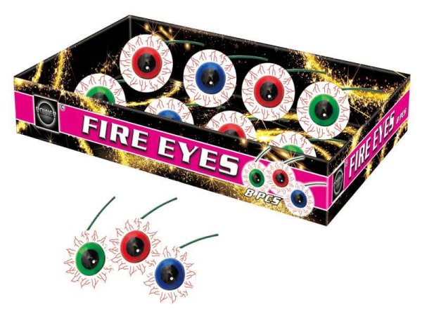 Fire Eyes - 8 Bodenkreisel in Augenform