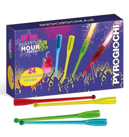 24 Happy Hour Stick - 4 verschiedene Farben
