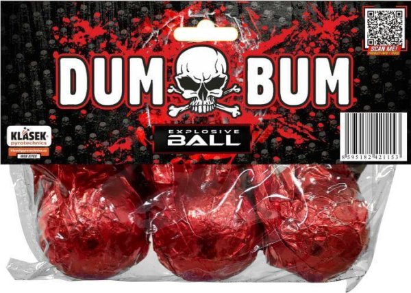 Dumbum Explosive Ball - 3 Crackling Bälle