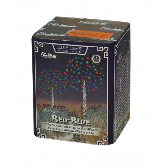 Rot und Blaue Päonien von Funke Feuerwerk