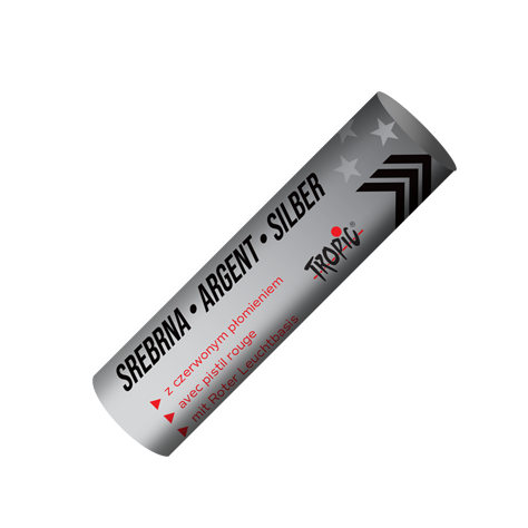 F4S30SR - 4 meter Silberfontäne mit roter Basisflamme
