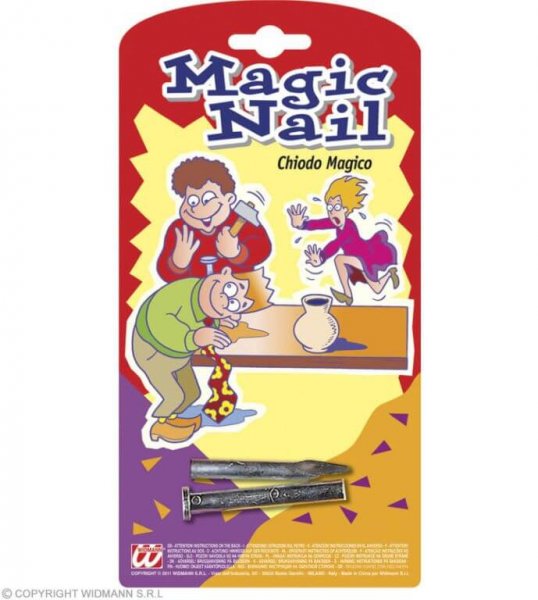 Ein magischer Nagel steckt in der Hand