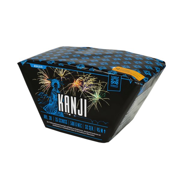 Kanji - ein großer 25 Schuss Fächer aus dem Hause Argento