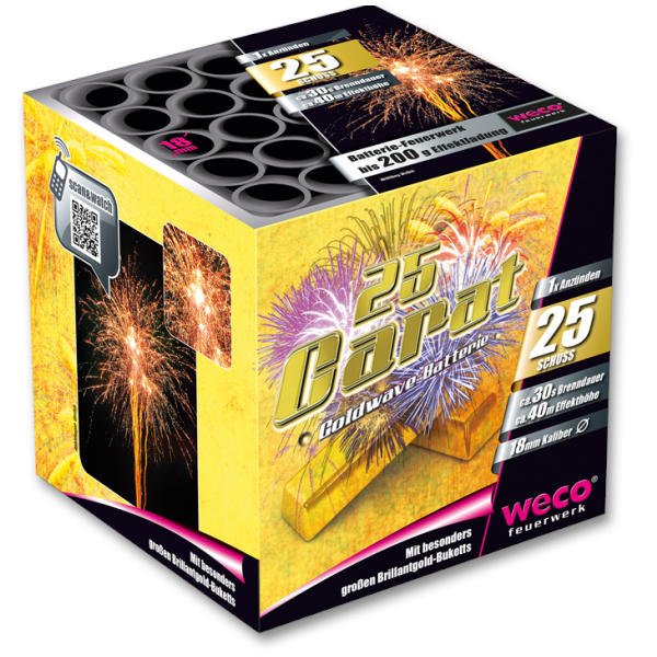 25 Carat Gold Batterie von Weco