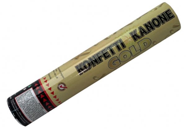 Konfetti Kanone Gold 30 CM
