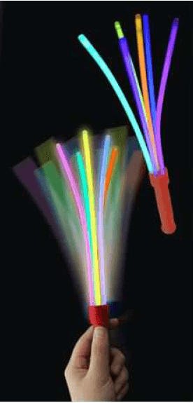 Knicklicht Leuchtwedel - ein toller Spaß aus 6 Knicklichtern