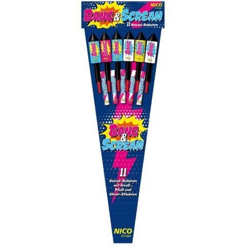 Bang and Scream Raketen aus dem Hause Nico Feuerwerk