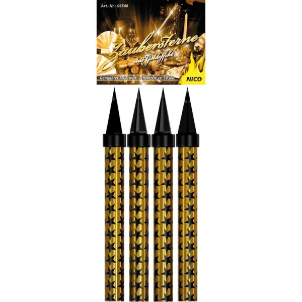Zaubersterne Gold von Nico Feuerwerk