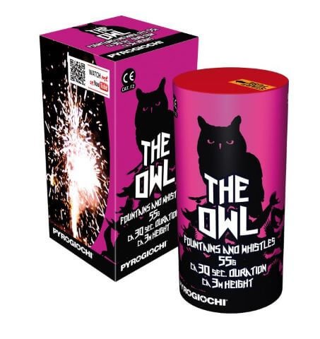 The Owl - Tolle Fontänenbatterie aus Italien mit 3fach Tonwechsel