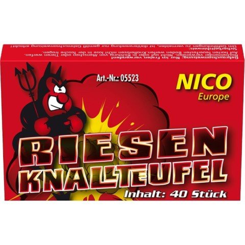 Riesen Knallteufel - 40x XL Knallerbsen von Nico