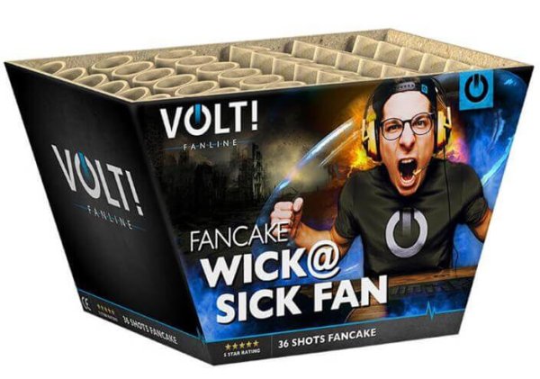 Wick@ Sick Fan - 26 Schuss Fächer von VOLT!