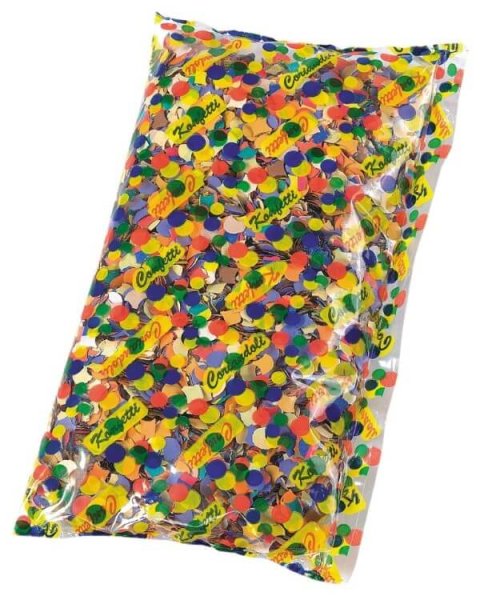 Buntes Konfetti im 50g Beutel