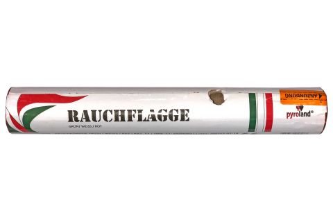 Rauchflagge schwarz grün weiss - Rauchfahe