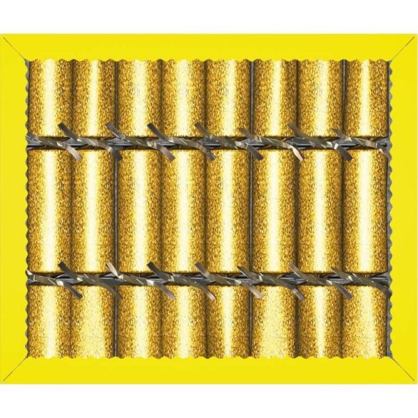 Knallbonbon 22cm mit goldenem Glitzereffekt