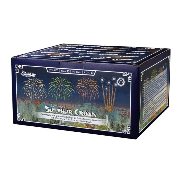 Sulphur Crown F2 - irres Funke Verbundfeuerwerk