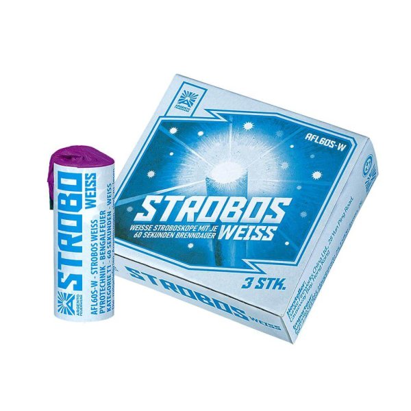 3 kräftige, weisse T1 Blinker von Funke Feuerwerk