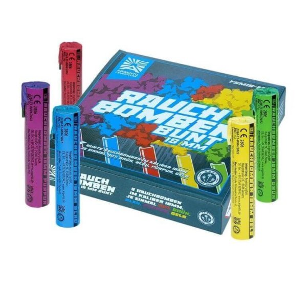 Rauchbomben 5er Pack bunt 