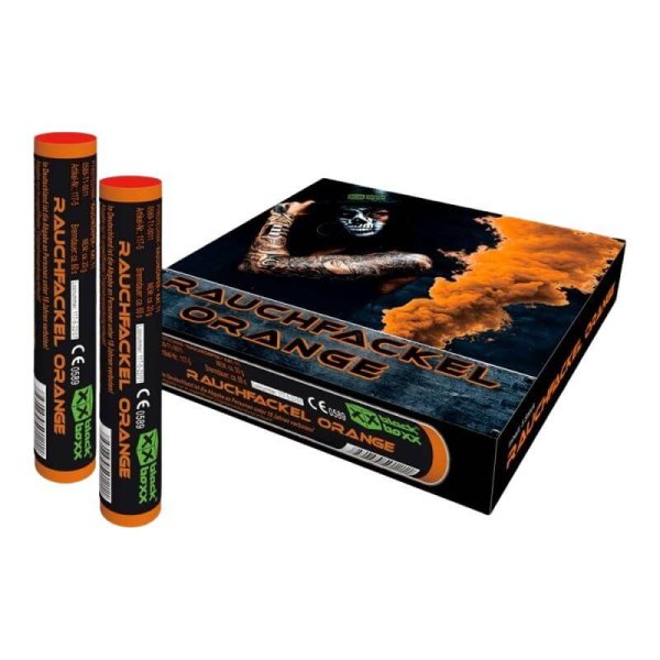 Rauchfackel Orange im 5er Pack