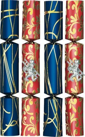 4 tolle, 22 cm lange Knallbonbons