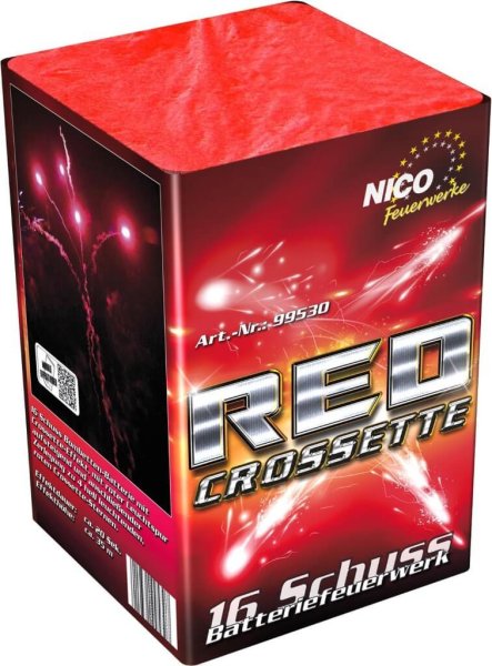 Red Crossette - 16 Schuss rote Crossette Sterne