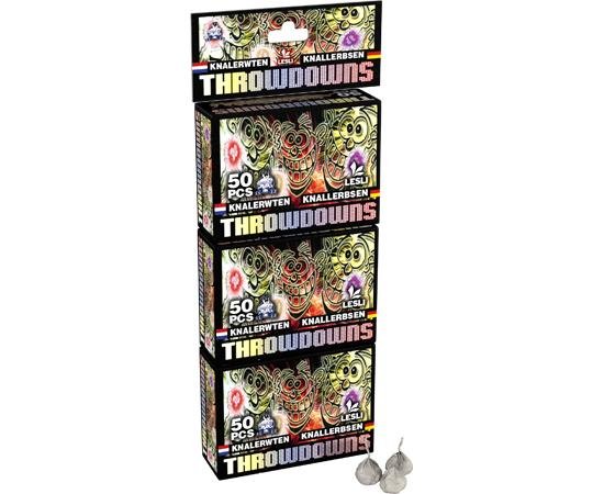 Throwdowns - 3x 50er Pack Knallerbsen