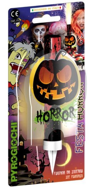 Eisfontäne mit einem Horror - Halloween Motiv